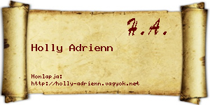 Holly Adrienn névjegykártya